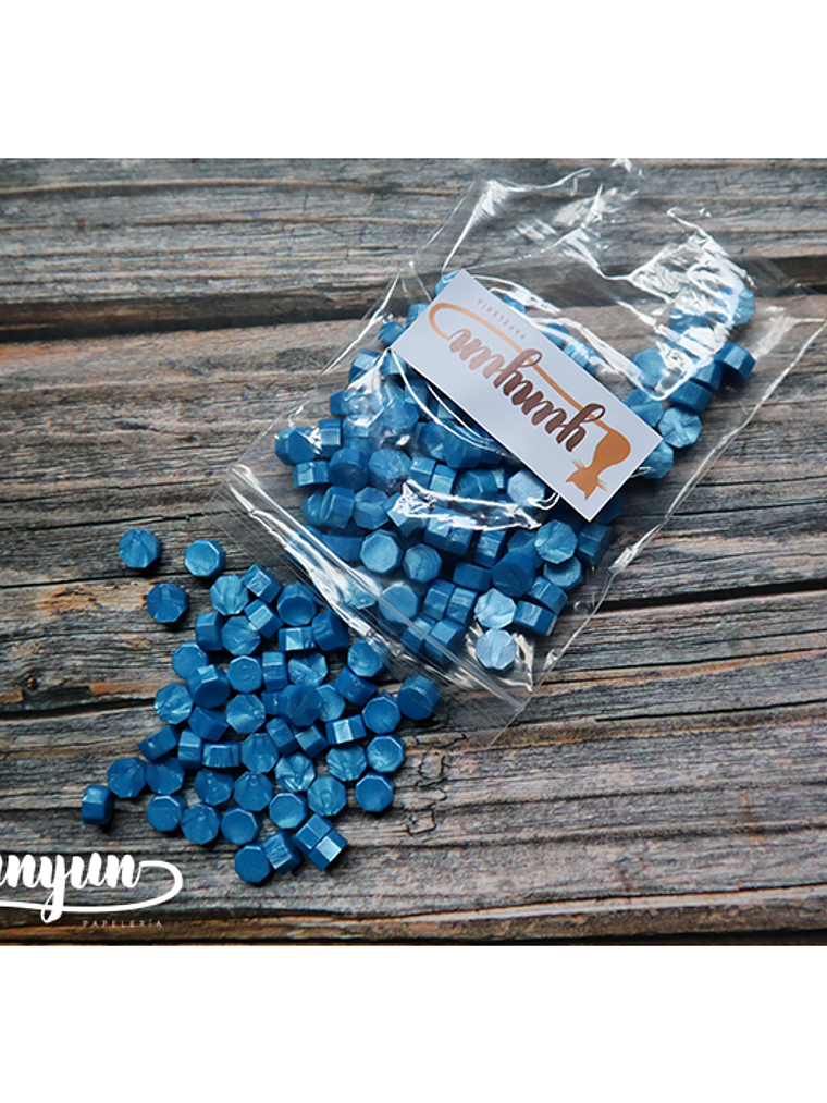 Pack Lacre Azul Celeste Perlado - 200 pzas 1