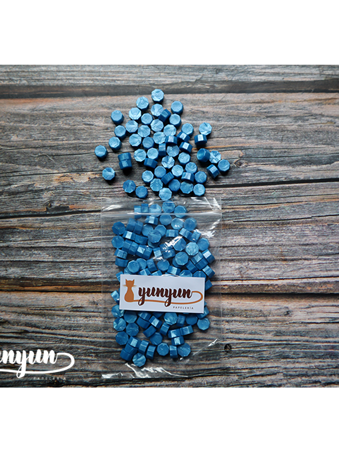 Pack Lacre Azul Celeste Perlado - 200 pzas 3