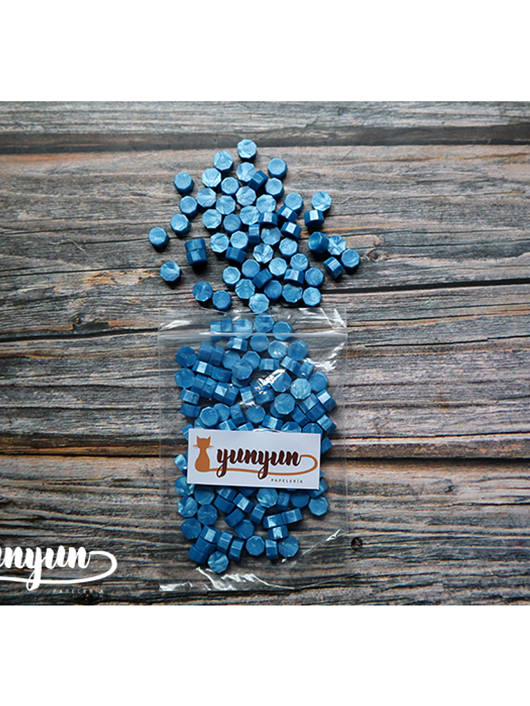 Pack Lacre Azul Celeste Perlado - 200 pzas 3