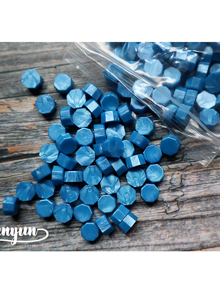 Pack Lacre Azul Celeste Perlado - 200 pzas 2