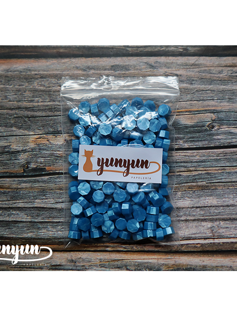 Pack Lacre Azul Celeste Perlado - 200 pzas 5