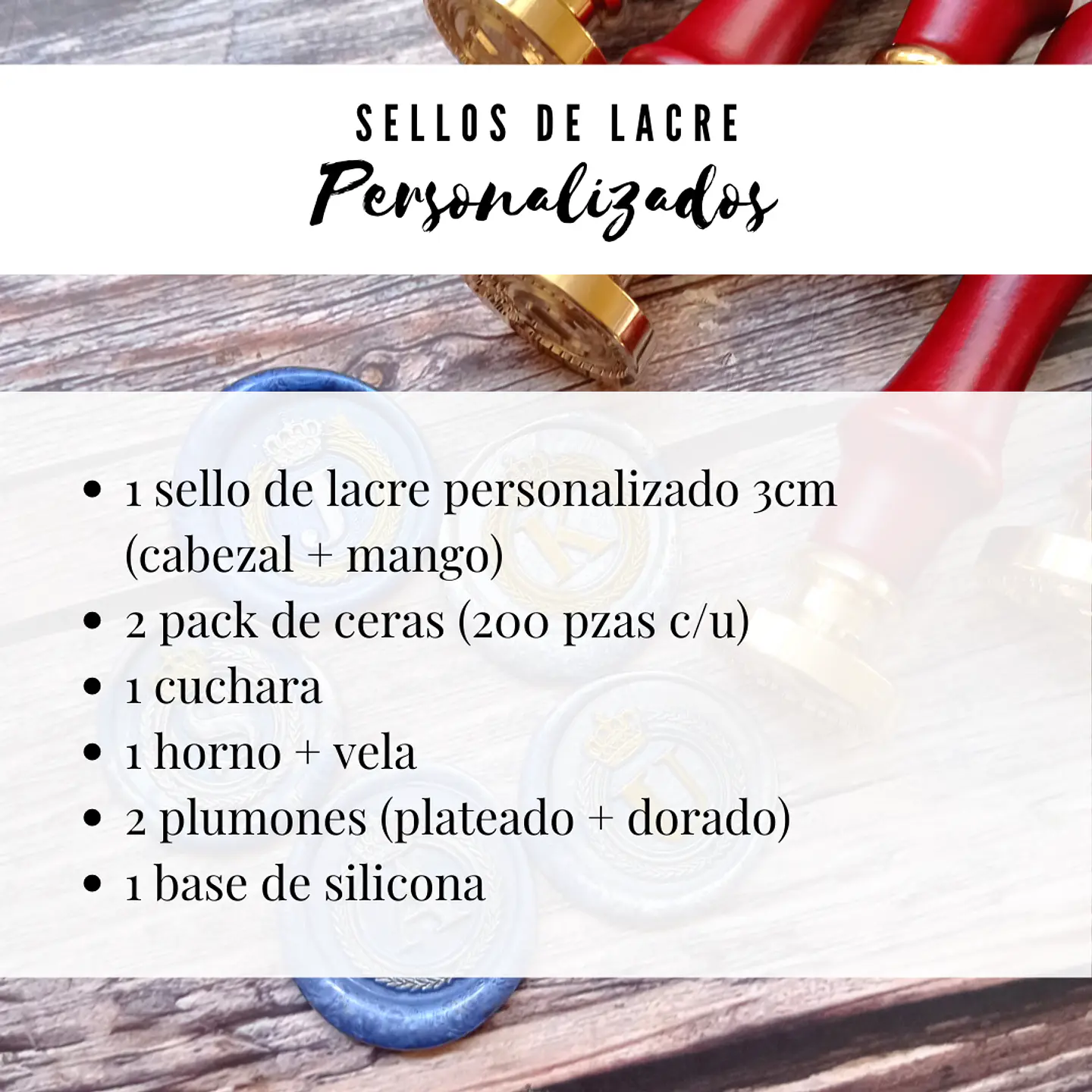 Pack Atelier -  Sello Personalizado 3cm 2