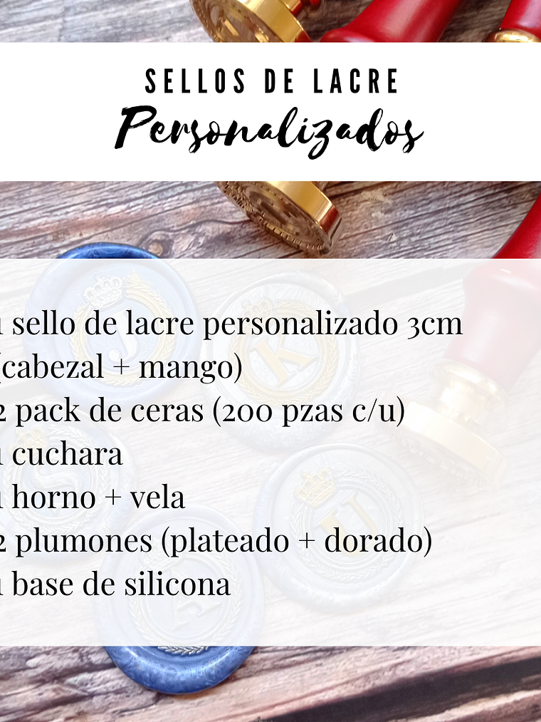 Pack Atelier -  Sello Personalizado 3cm 2