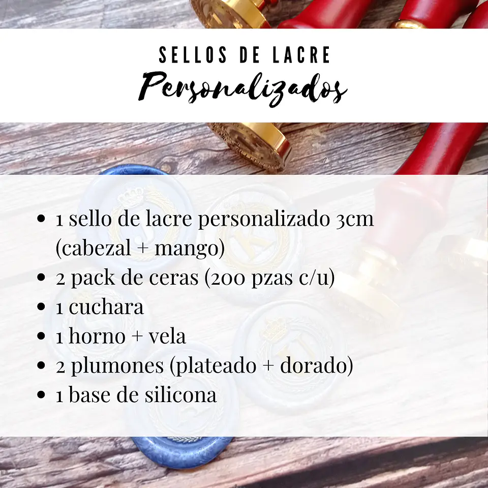 Pack Atelier -  Sello Personalizado 3cm 2