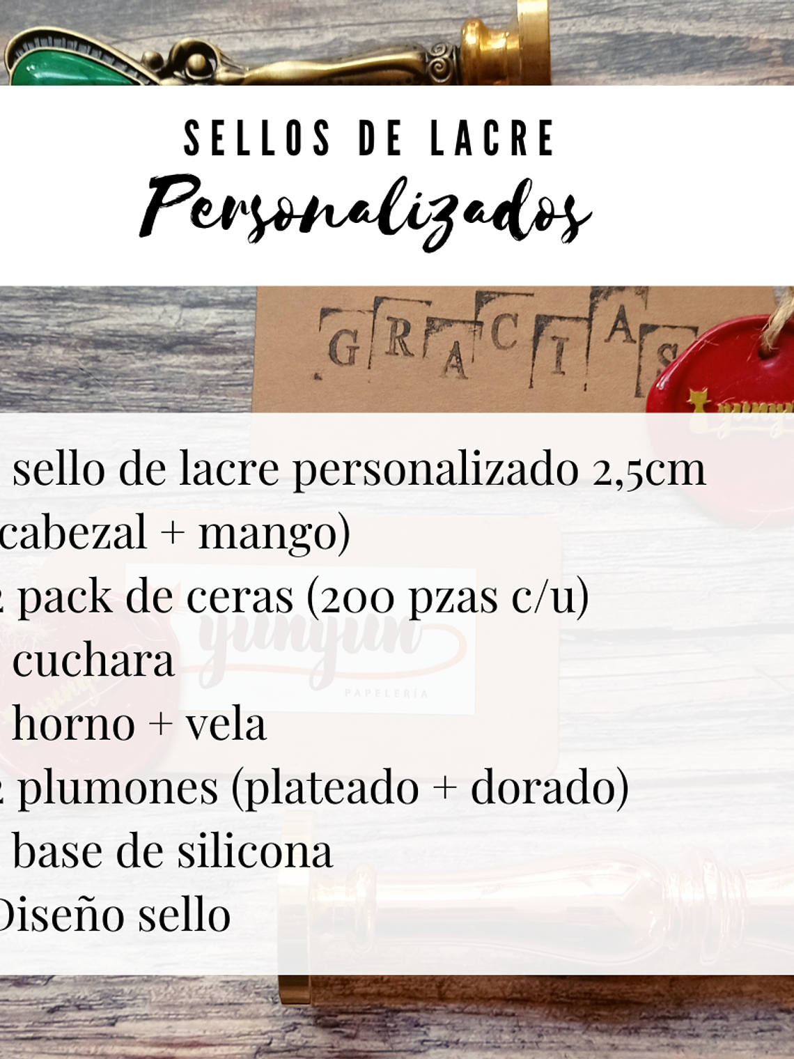 Pack Atelier -  Sellos Personalizados - 2,5cm 3