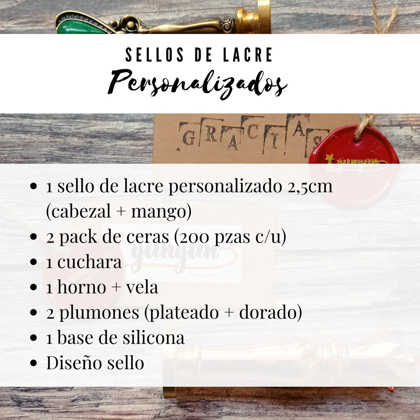 Pack Atelier -  Sellos Personalizados - 2,5cm 3