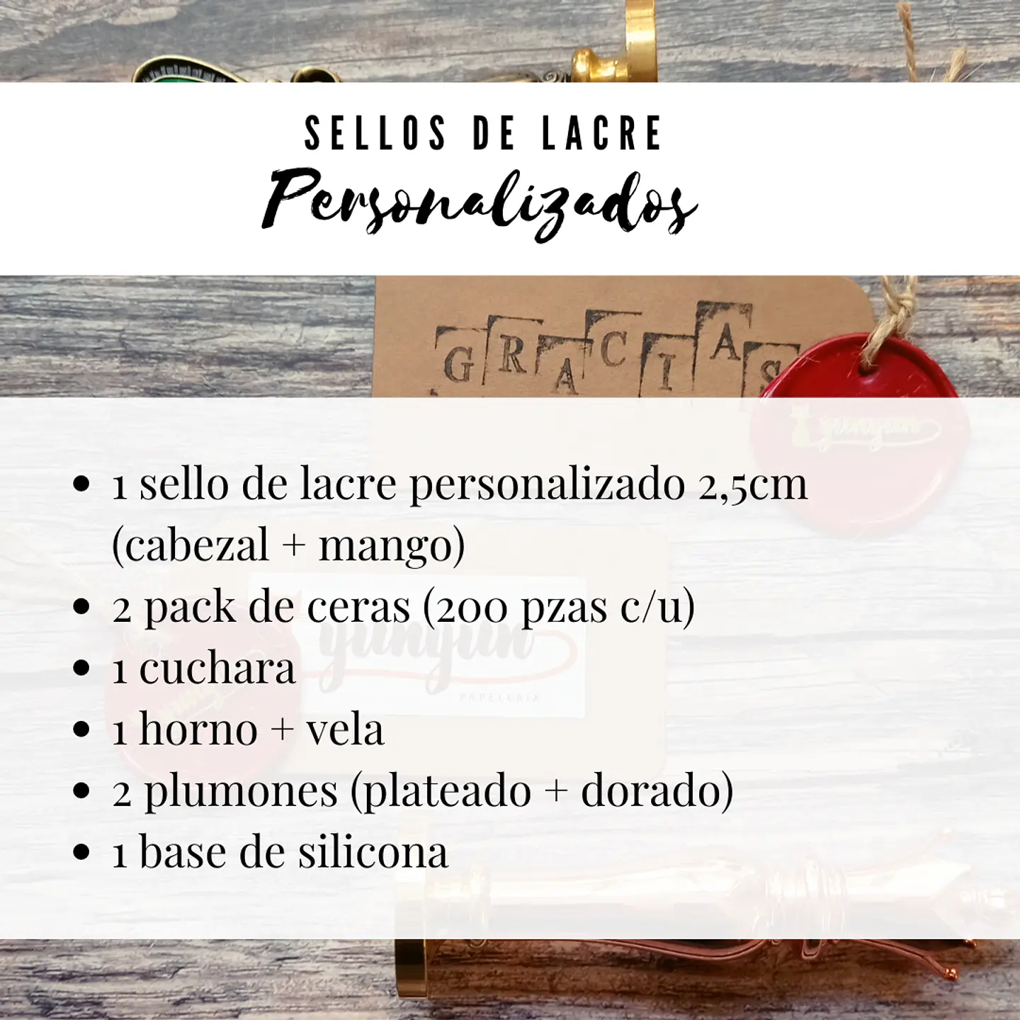 Pack Atelier -  Sellos Personalizados - 2,5cm 2