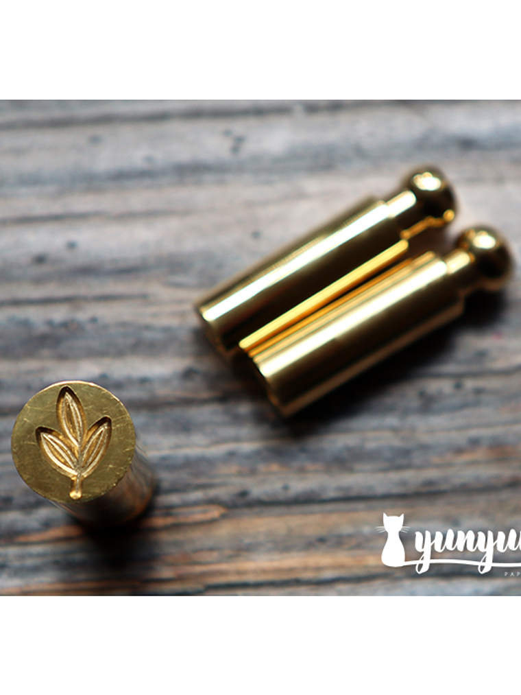 Sello de Lacre Hoja Botánica - 1cm 2