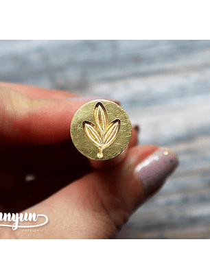 Sello de Lacre Hoja Botánica - 1cm