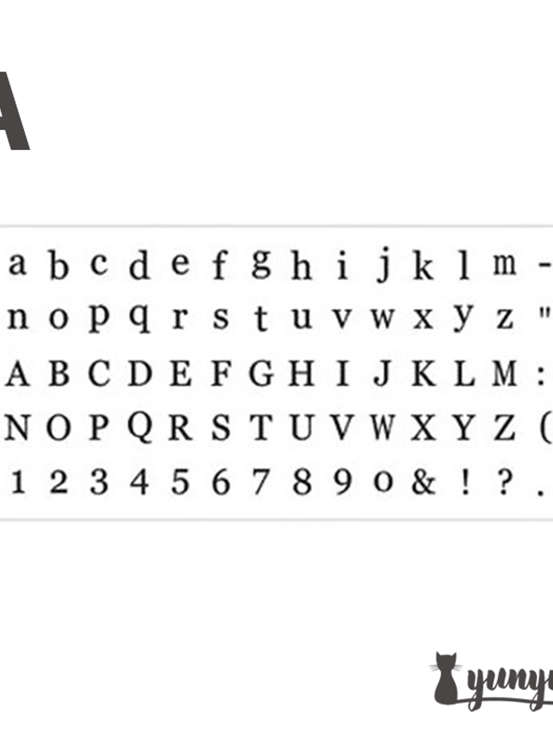 Set Timbres Abecedario - 70 pzas 10