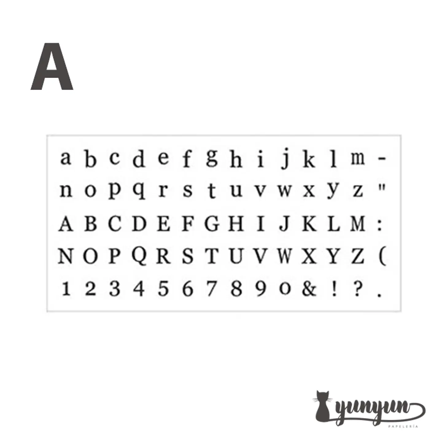 Set Timbres Abecedario - 70 pzas 10