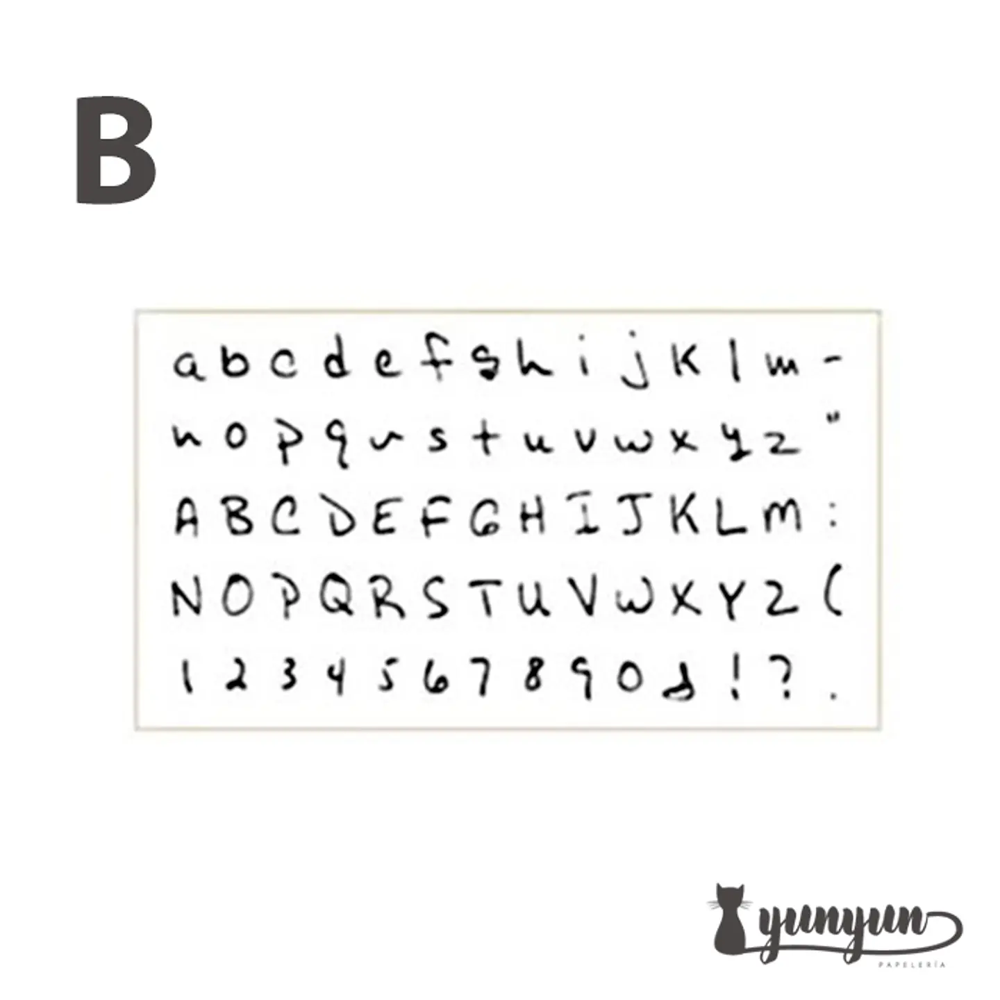 Set Timbres Abecedario - 70 pzas 11