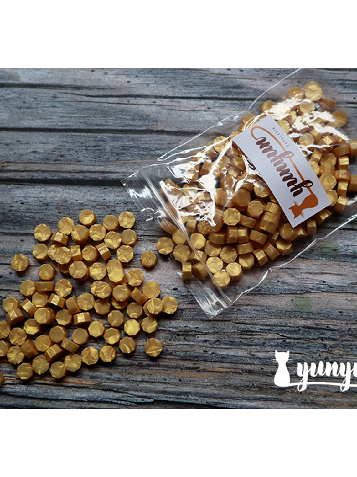 Lacre Dorado Claro - 200 pzas 1