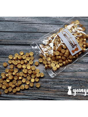 Lacre Dorado Claro - 200 pzas