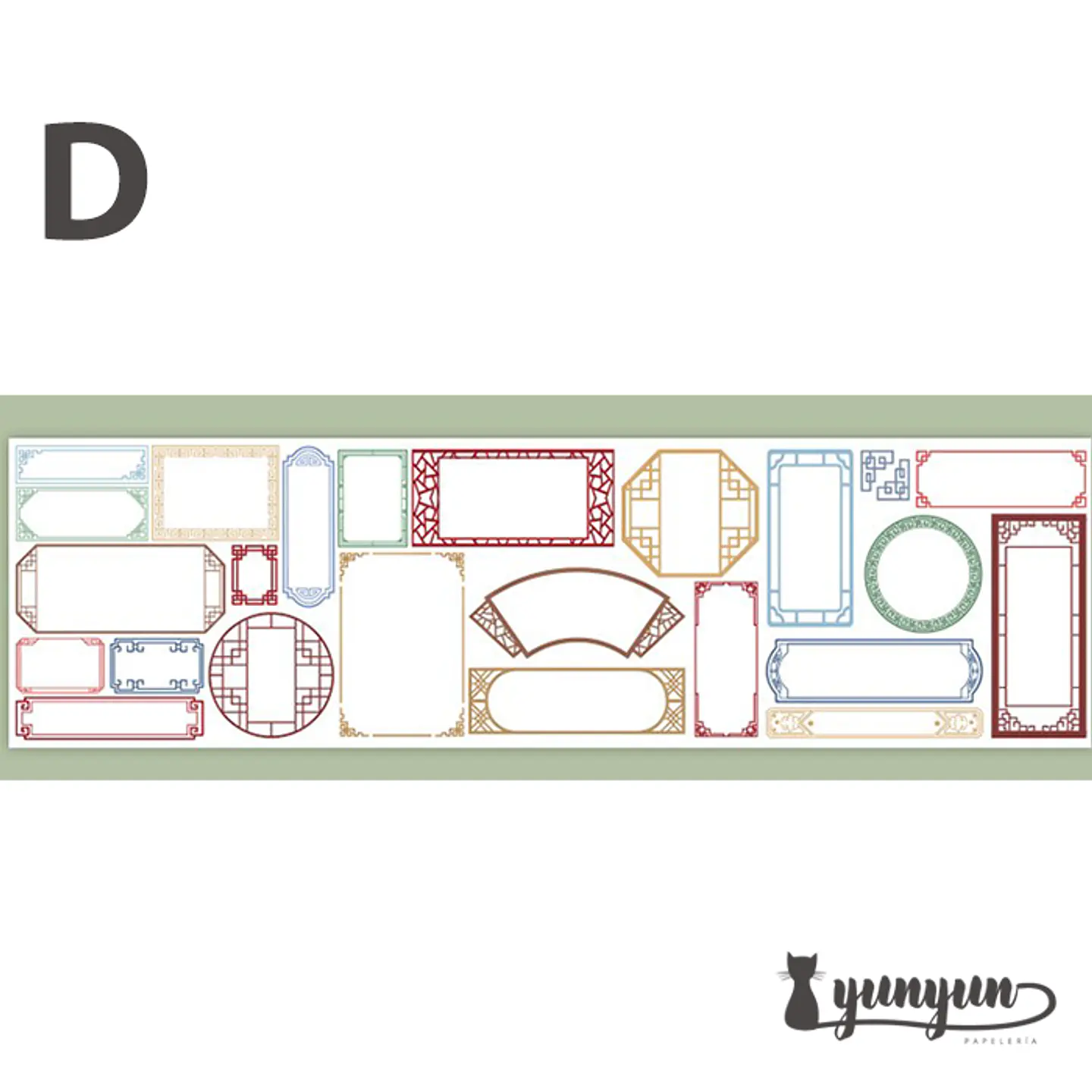 Washi Tape Oriental - 10cm 11