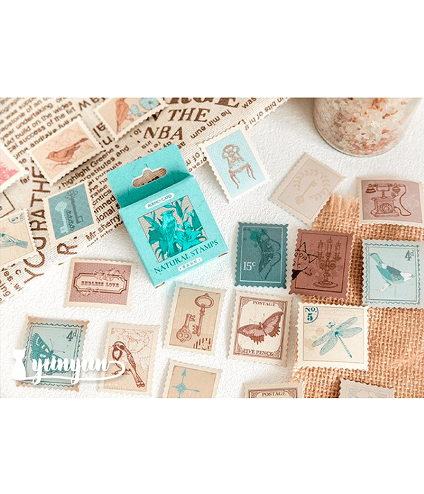 Caja Natural Stamps - 45 pzas