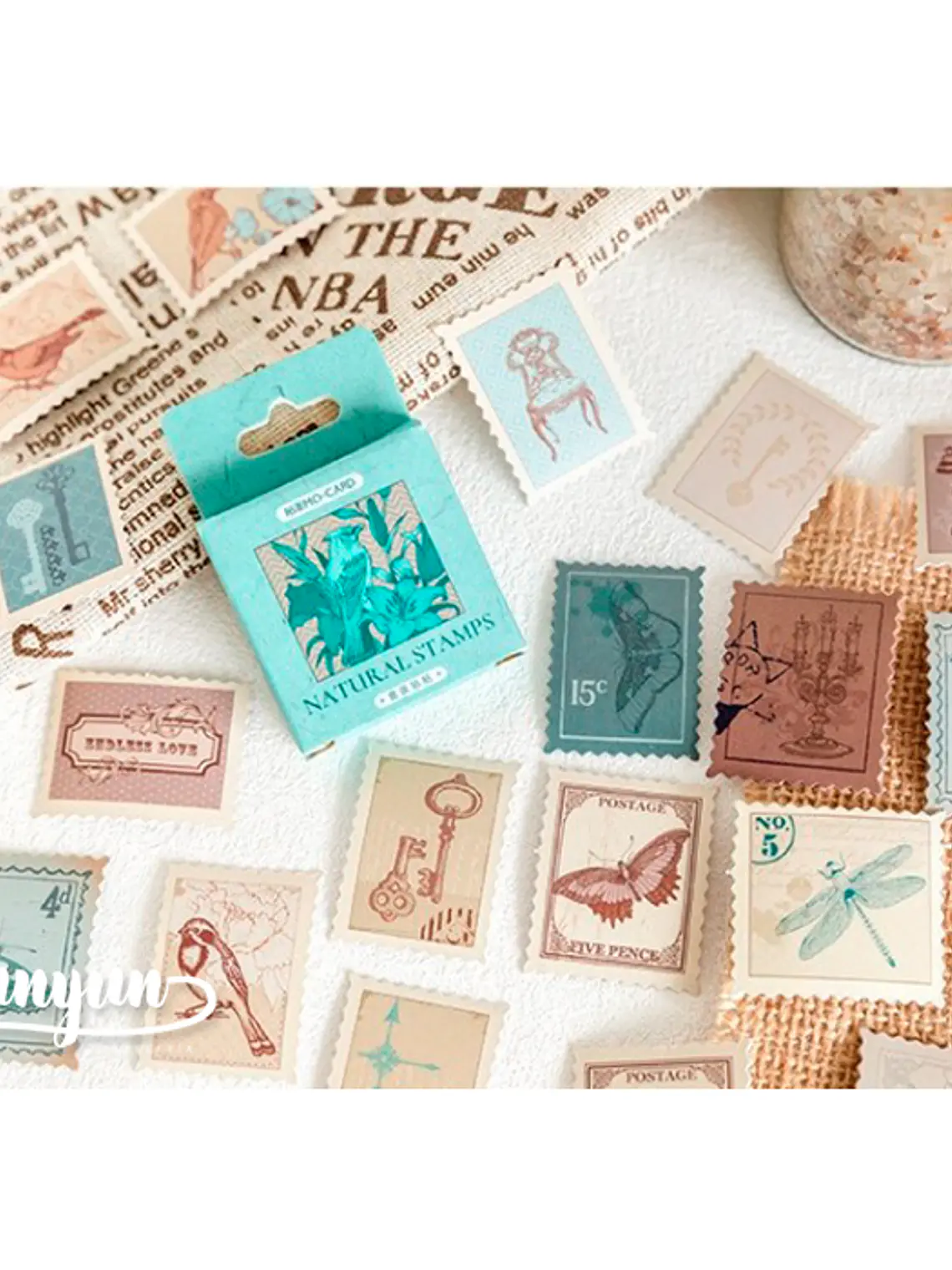 Caja Natural Stamps - 45 pzas 1