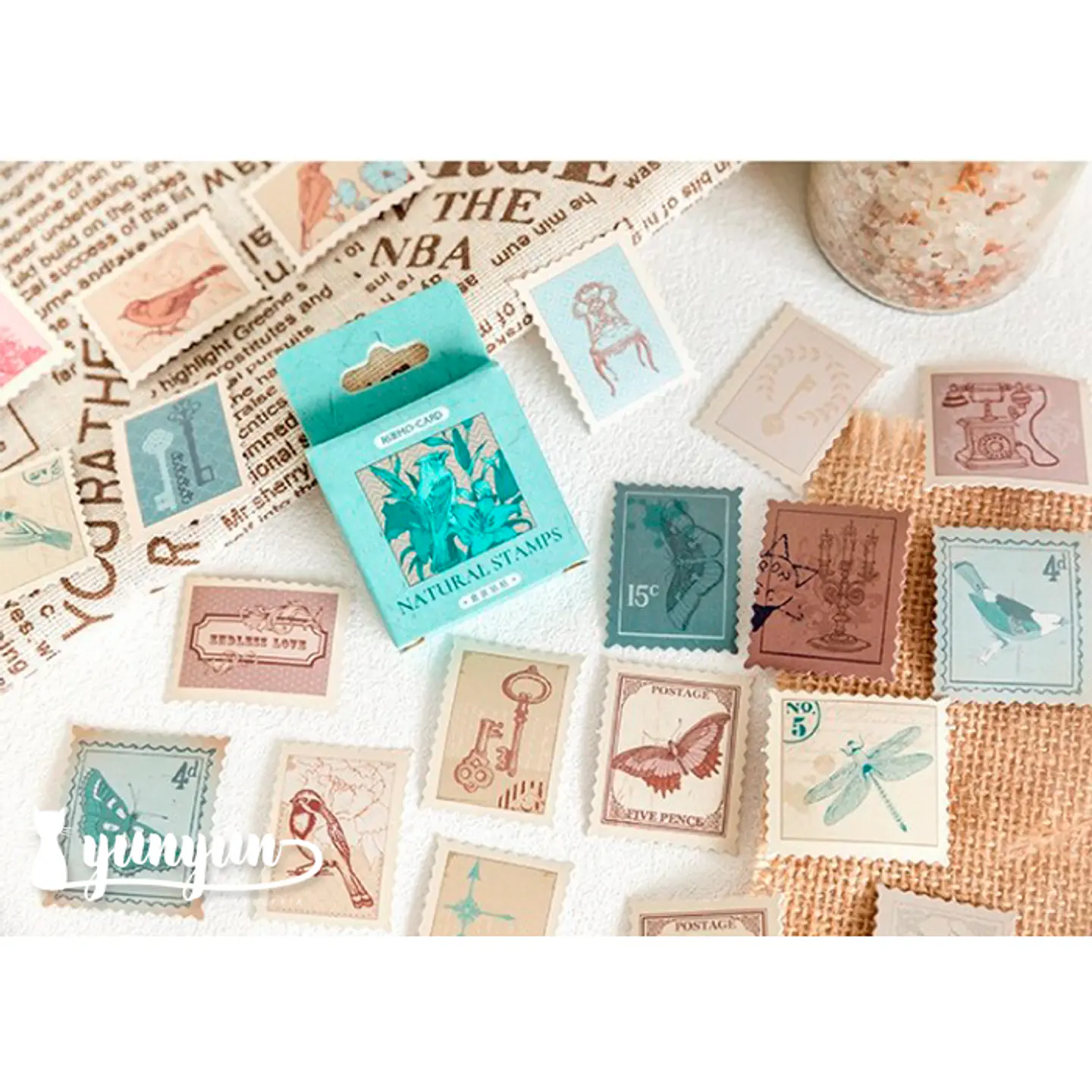 Caja Natural Stamps - 45 pzas 1