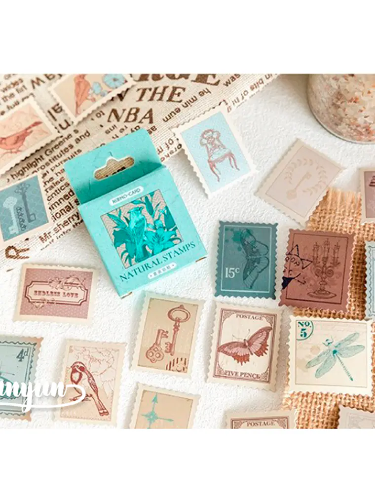 Caja Natural Stamps - 45 pzas 1
