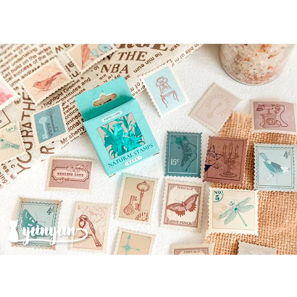 Caja Natural Stamps - 45 pzas 1