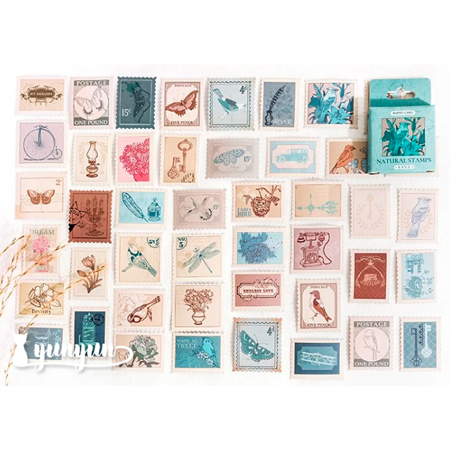 Caja Natural Stamps - 45 pzas 2