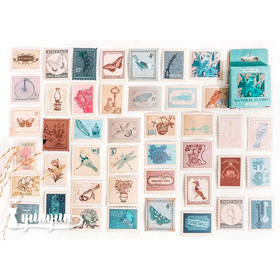 Caja Natural Stamps - 45 pzas 2