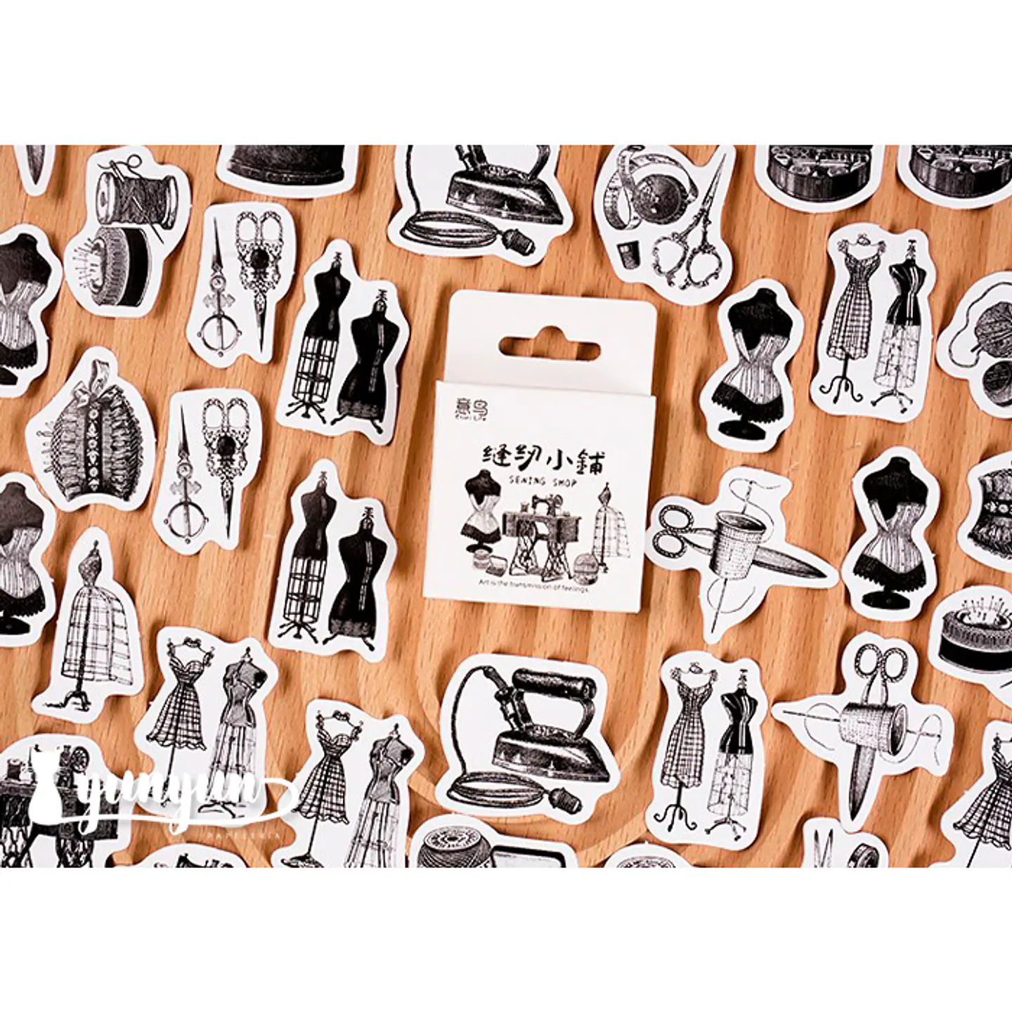 Caja Stickers Sewing Shop - 45 pzas 1