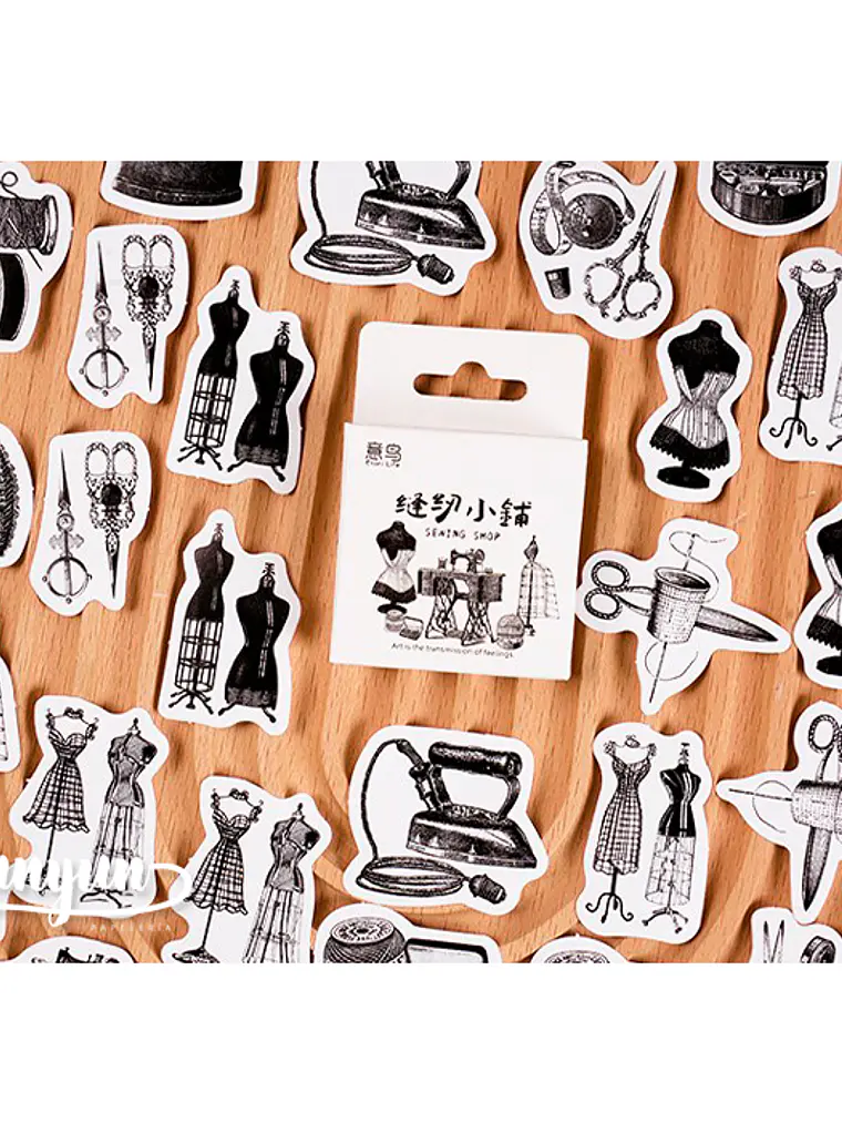 Caja Stickers Sewing Shop - 45 pzas 1