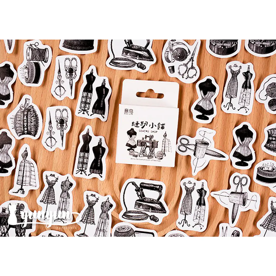 Caja Stickers Sewing Shop - 45 pzas 1