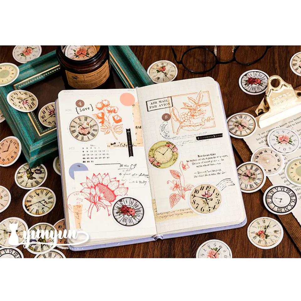 Caja Stickers Clock - 45 pzas 2