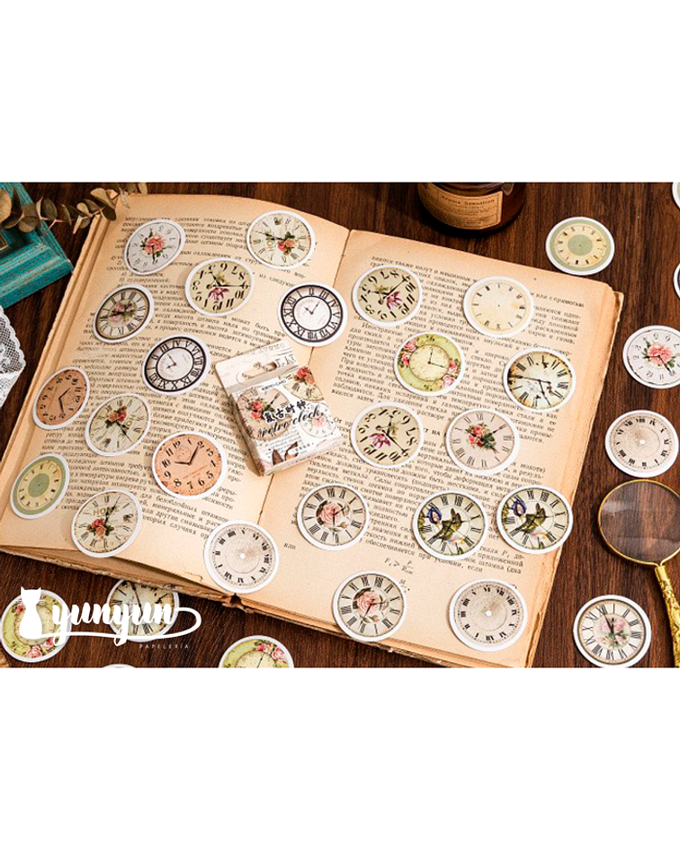 Caja Stickers Clock - 45 pzas