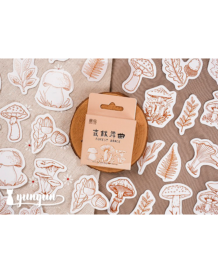 Caja Stickers Forest - 45 pzas