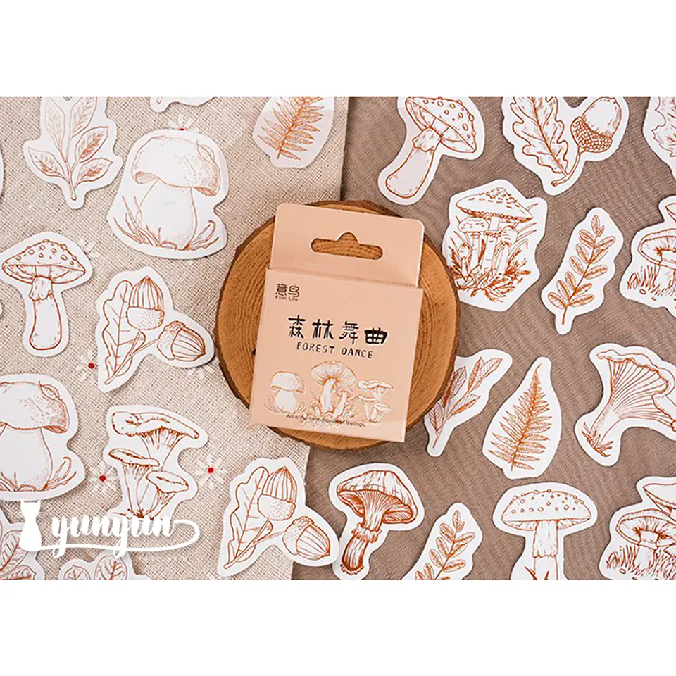 Caja Stickers Forest - 45 pzas 1