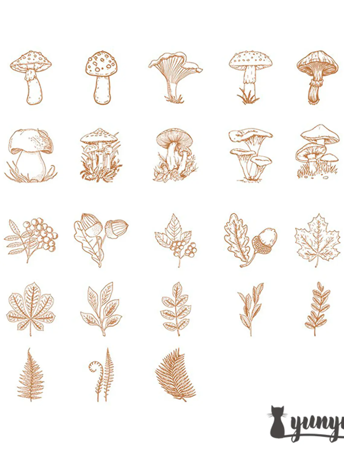 Caja Stickers Forest - 45 pzas 2