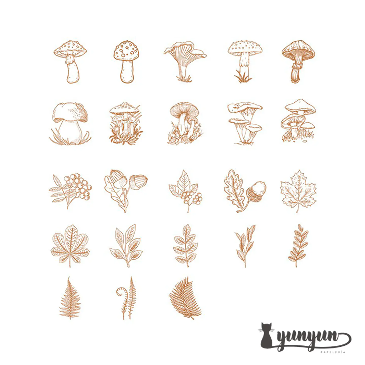 Caja Stickers Forest - 45 pzas 2