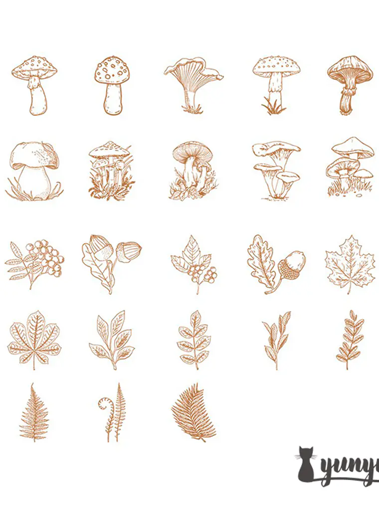 Caja Stickers Forest - 45 pzas 2