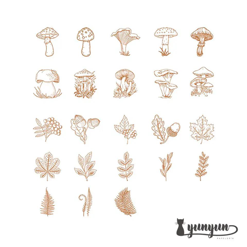 Caja Stickers Forest - 45 pzas 2