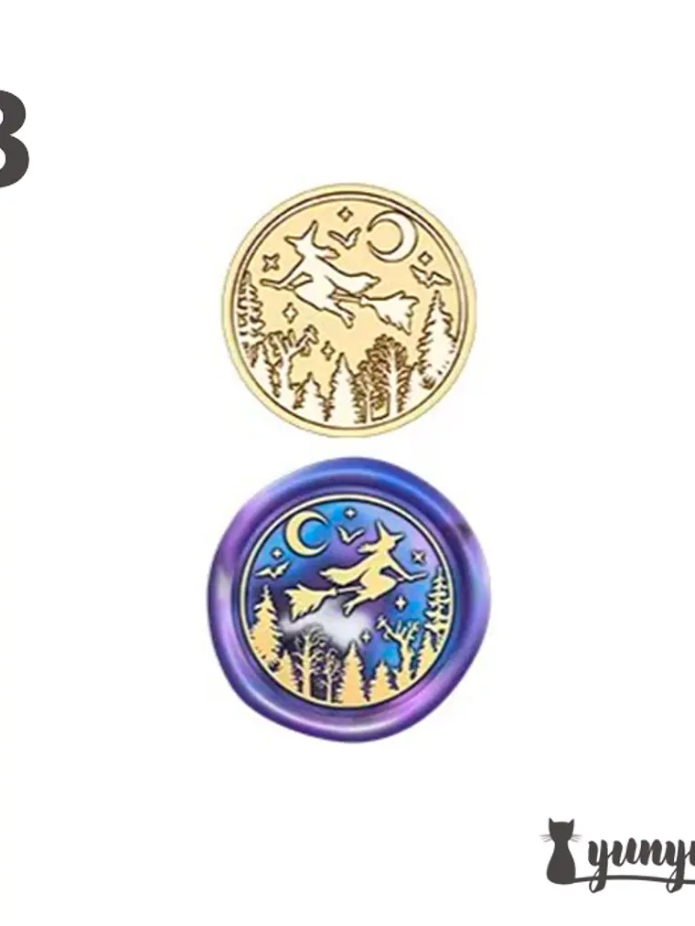 Cabezal Sello de Lacre Halloween - 2,5cm 7