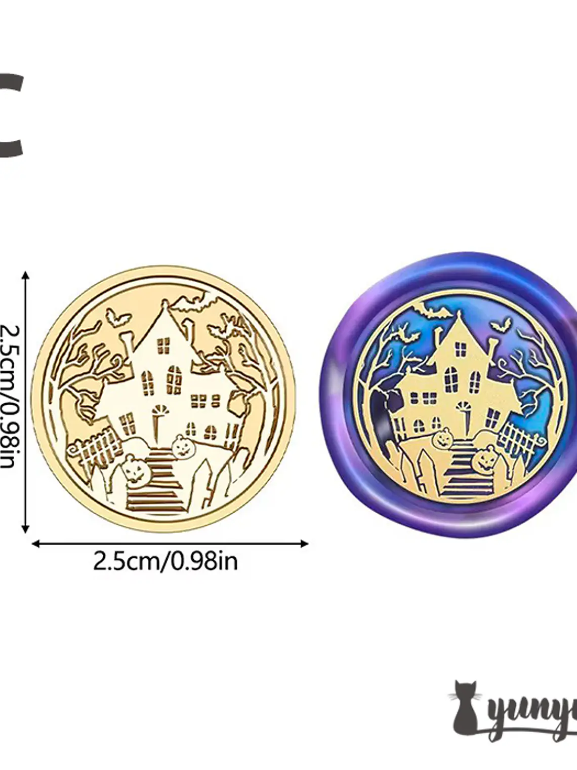 Cabezal Sello de Lacre Halloween - 2,5cm 8