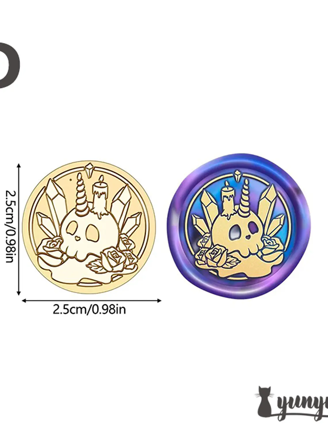 Cabezal Sello de Lacre Halloween - 2,5cm 9