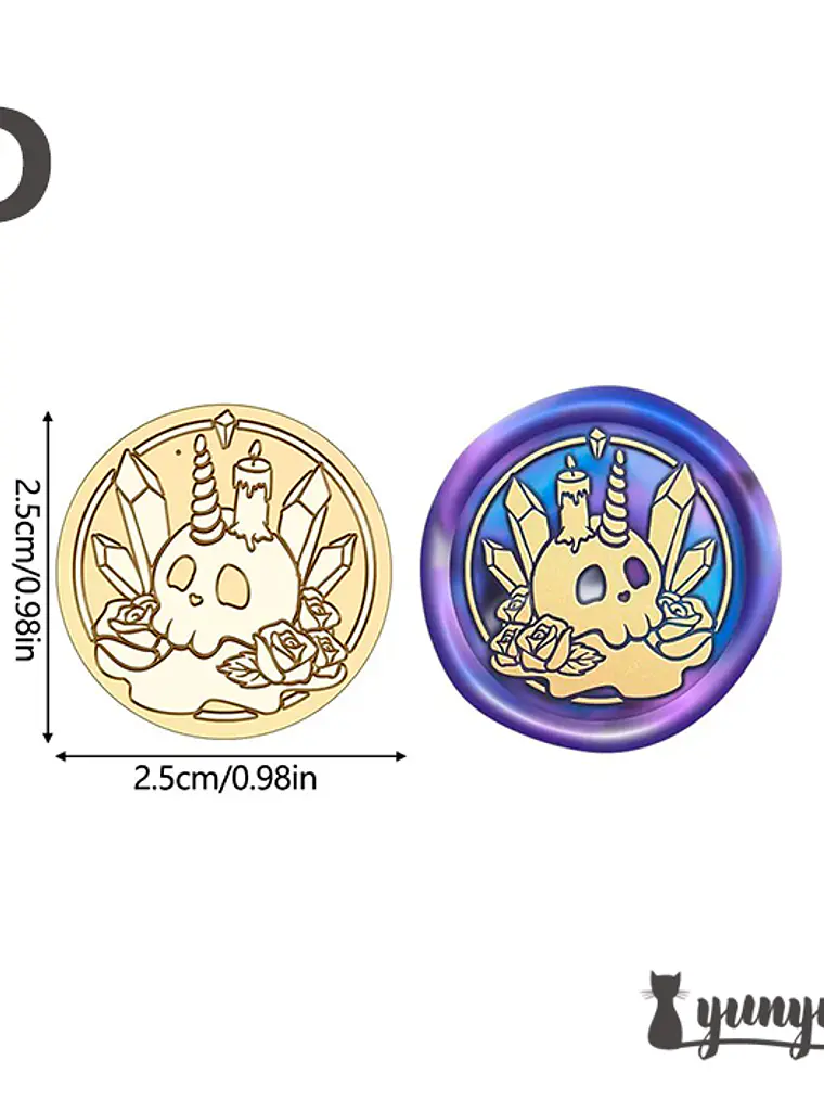 Cabezal Sello de Lacre Halloween - 2,5cm 9