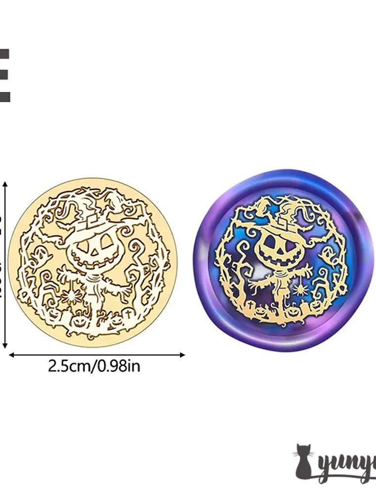 Cabezal Sello de Lacre Halloween - 2,5cm 10