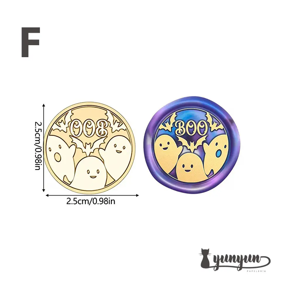 Cabezal Sello de Lacre Halloween - 2,5cm 11