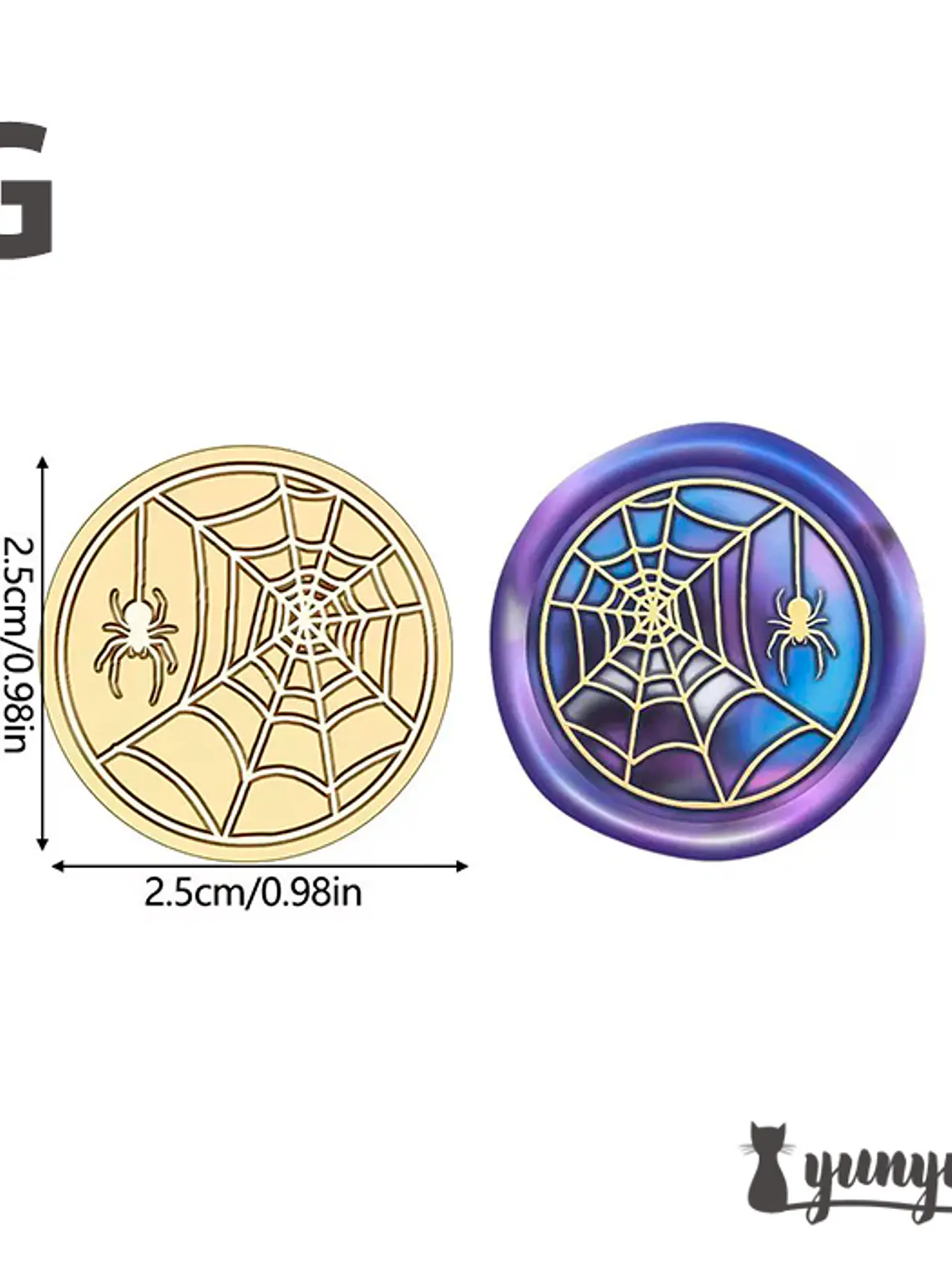 Cabezal Sello de Lacre Halloween - 2,5cm 12