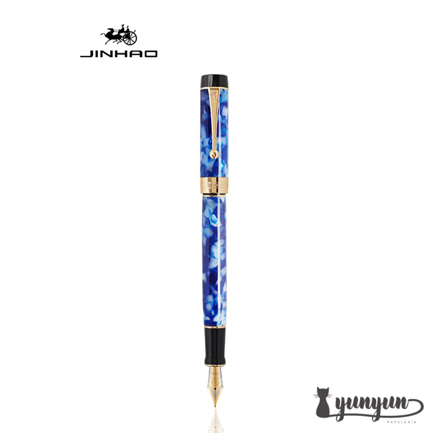 Pluma JINHAO 100 Century Series -  Deep Blue Sea 2