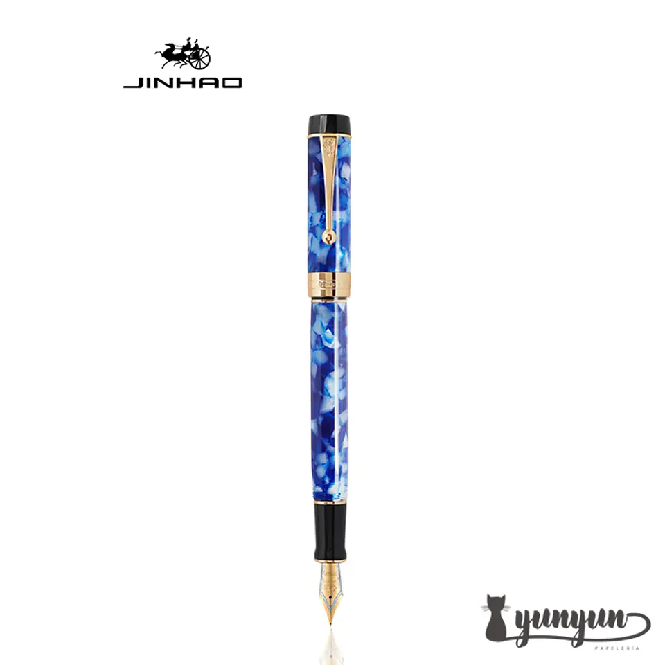 Pluma JINHAO 100 Century Series -  Deep Blue Sea 2