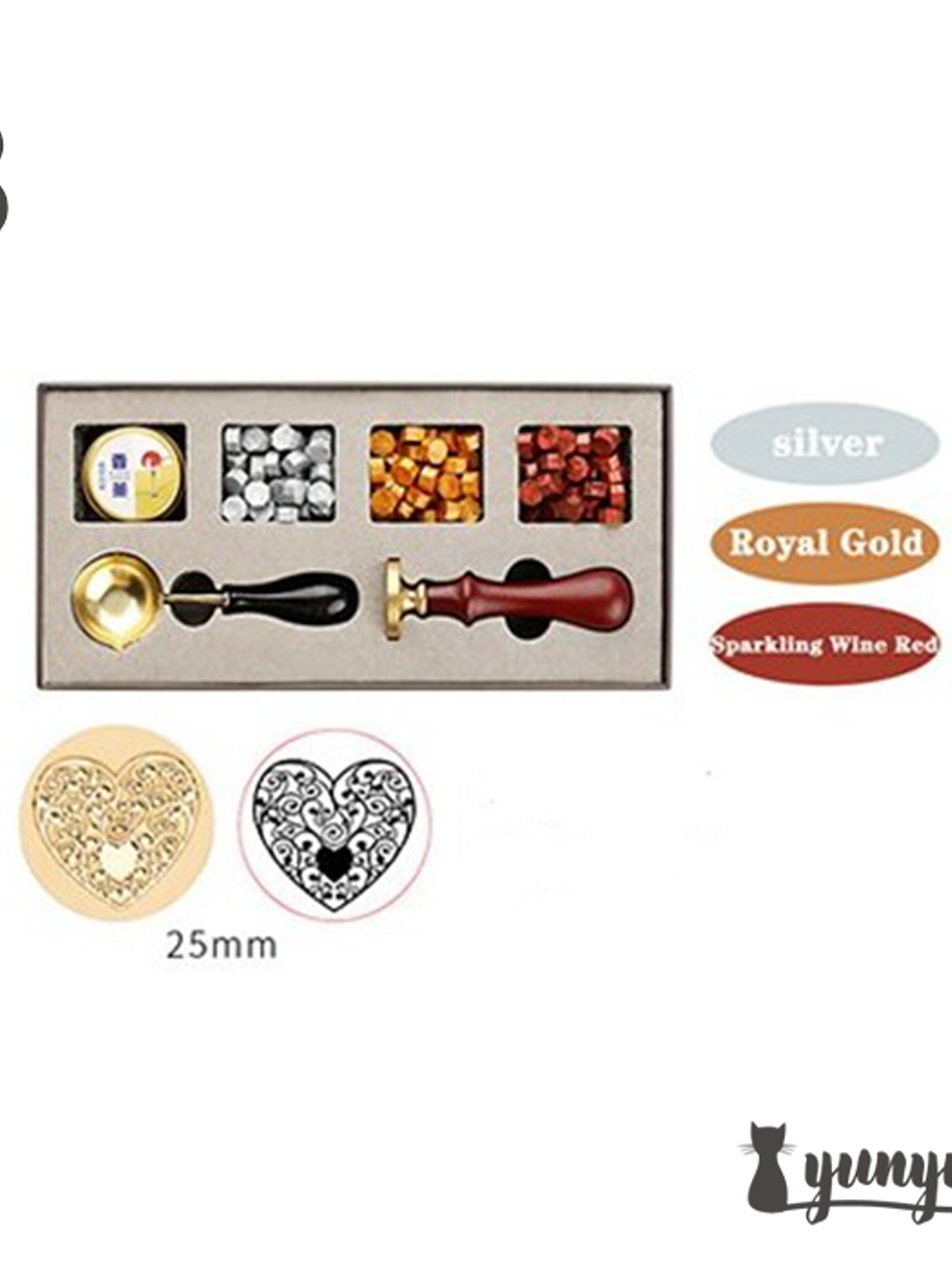 Box Sellos de Lacre Mapa Mundi (B) - 7 pzas 1