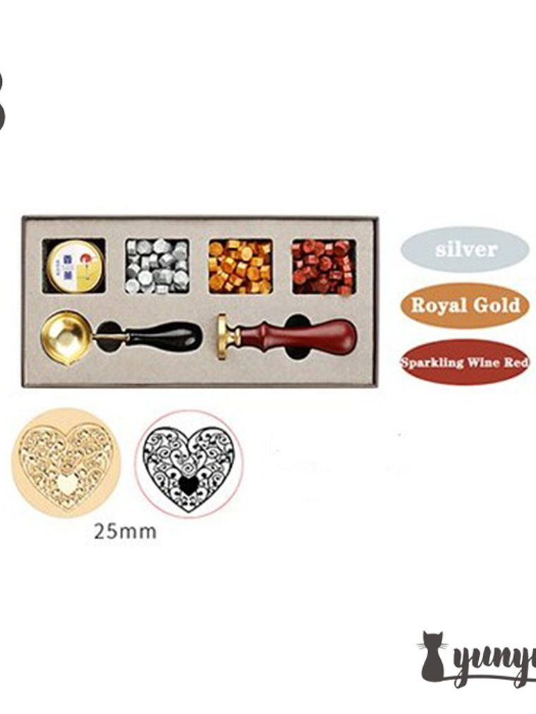 Box Sellos de Lacre Mapa Mundi (B) - 7 pzas 1