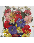 Set Flores Secas Mix Colores - 36 pzas