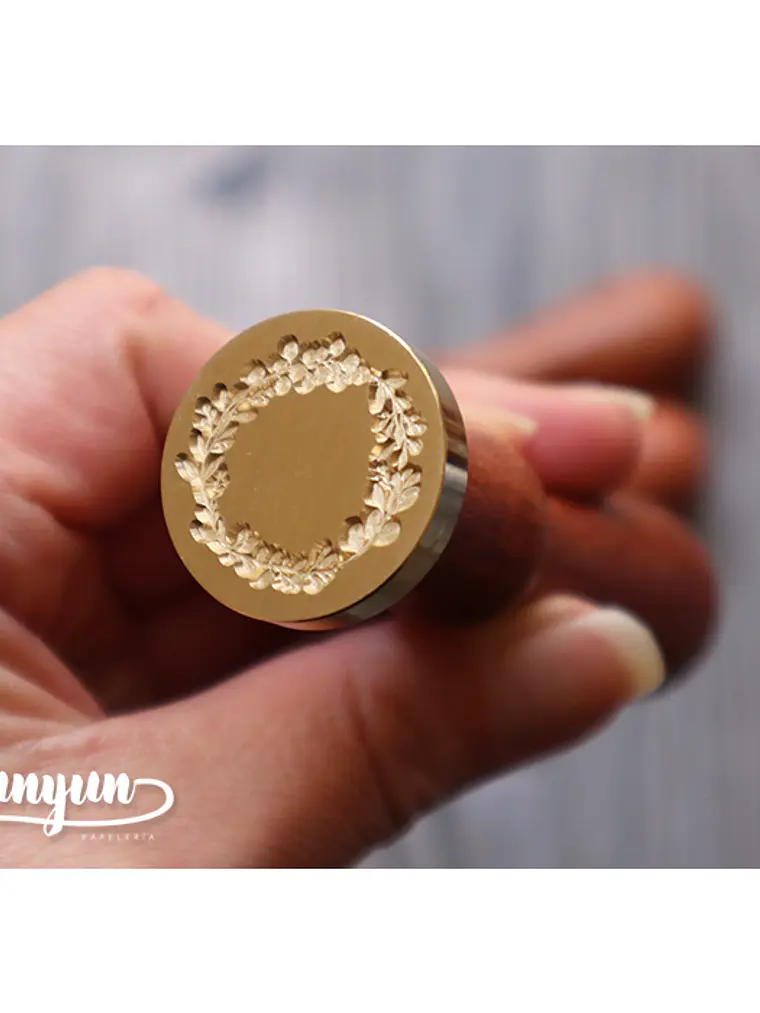 Sello de Lacre Corona Botánica II -2,5cm 2